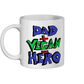 Dad + Vegan = Hero Ceramic Mug 11oz