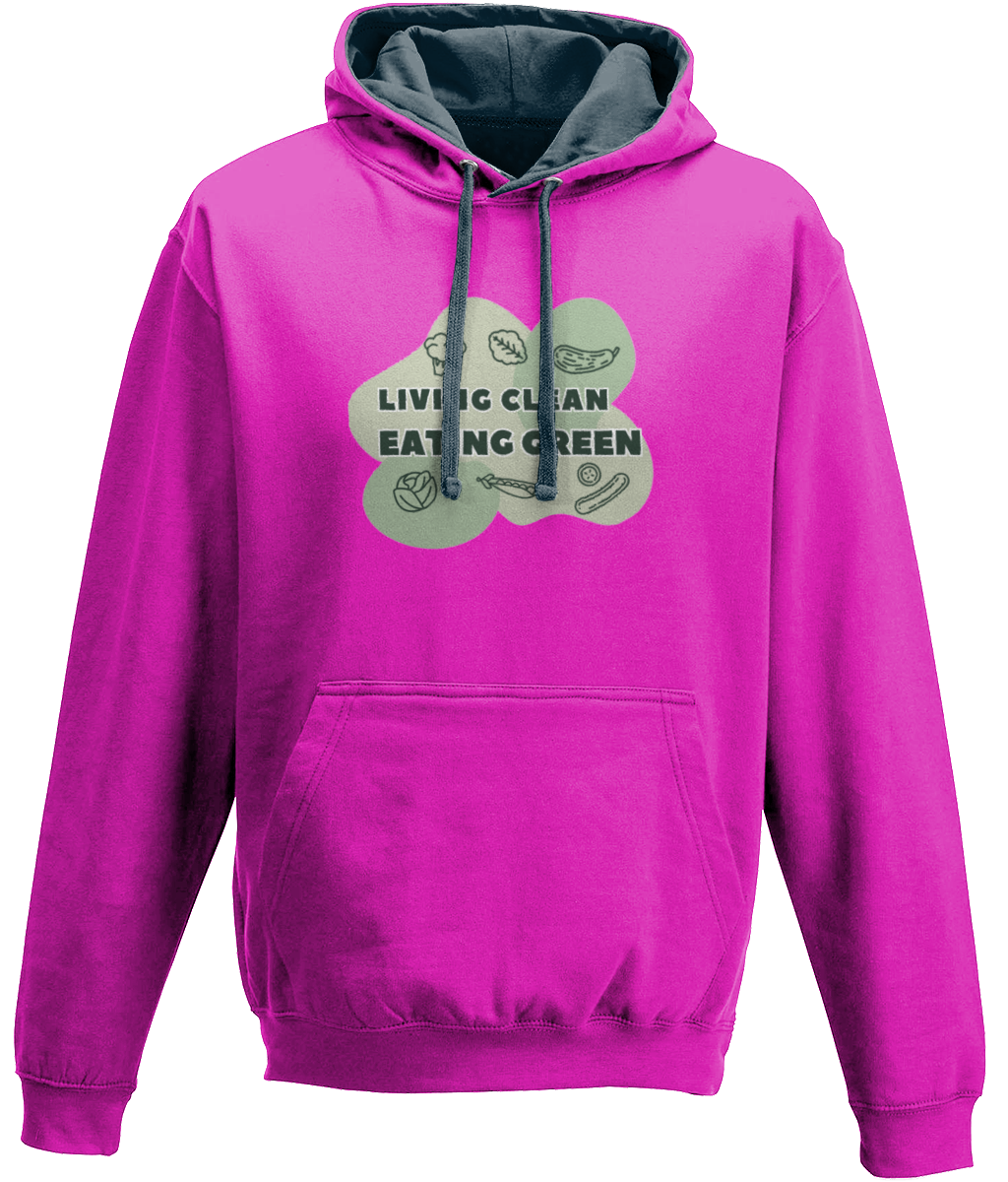 Living Clean Eating Green Hoodie