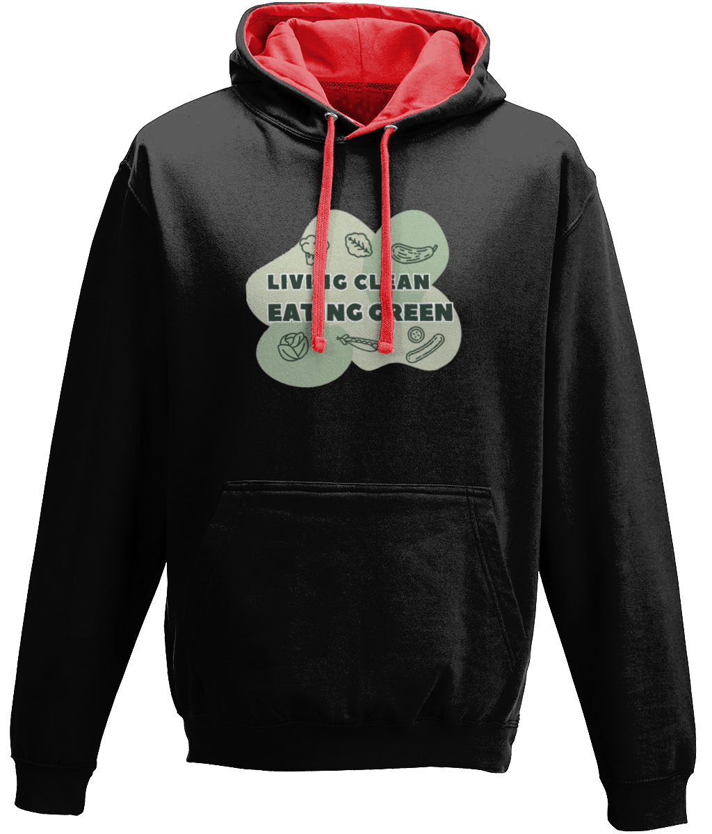 Living Clean Eating Green Hoodie