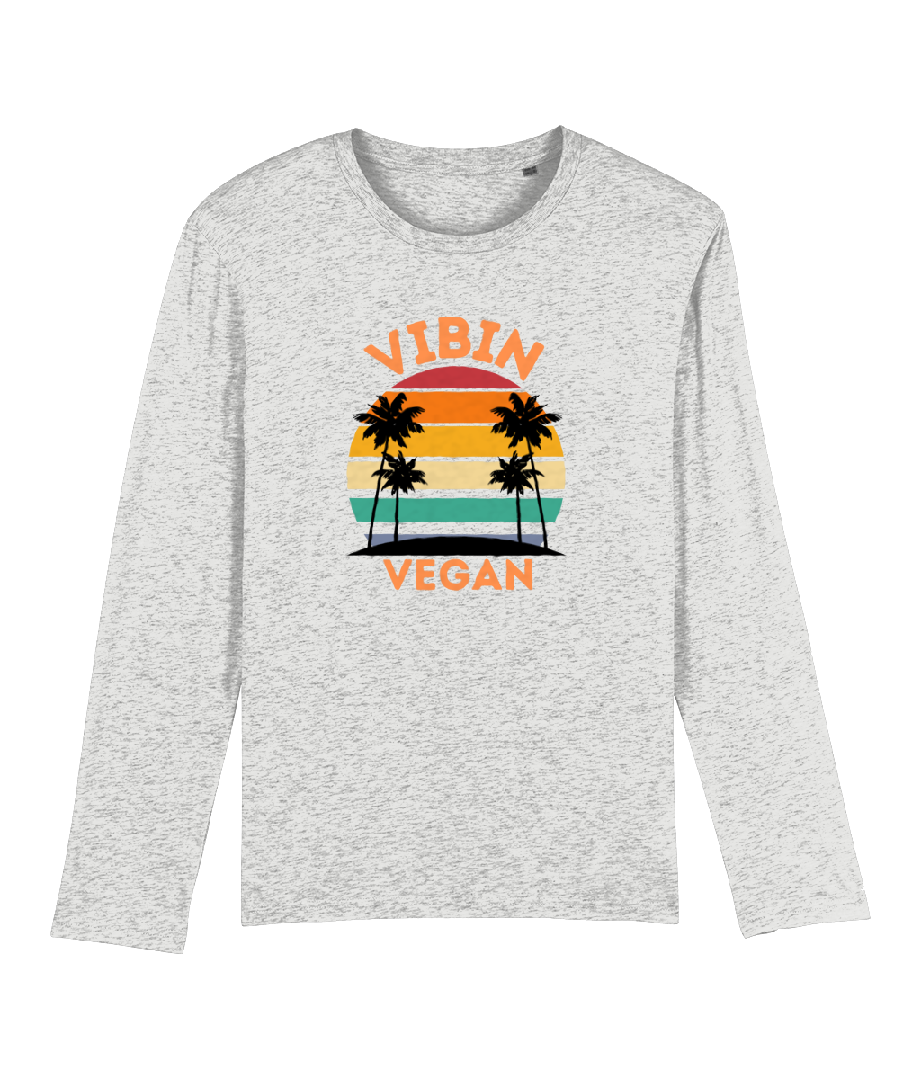 Vibin Vegan Men's Long Sleeve T-Shirt