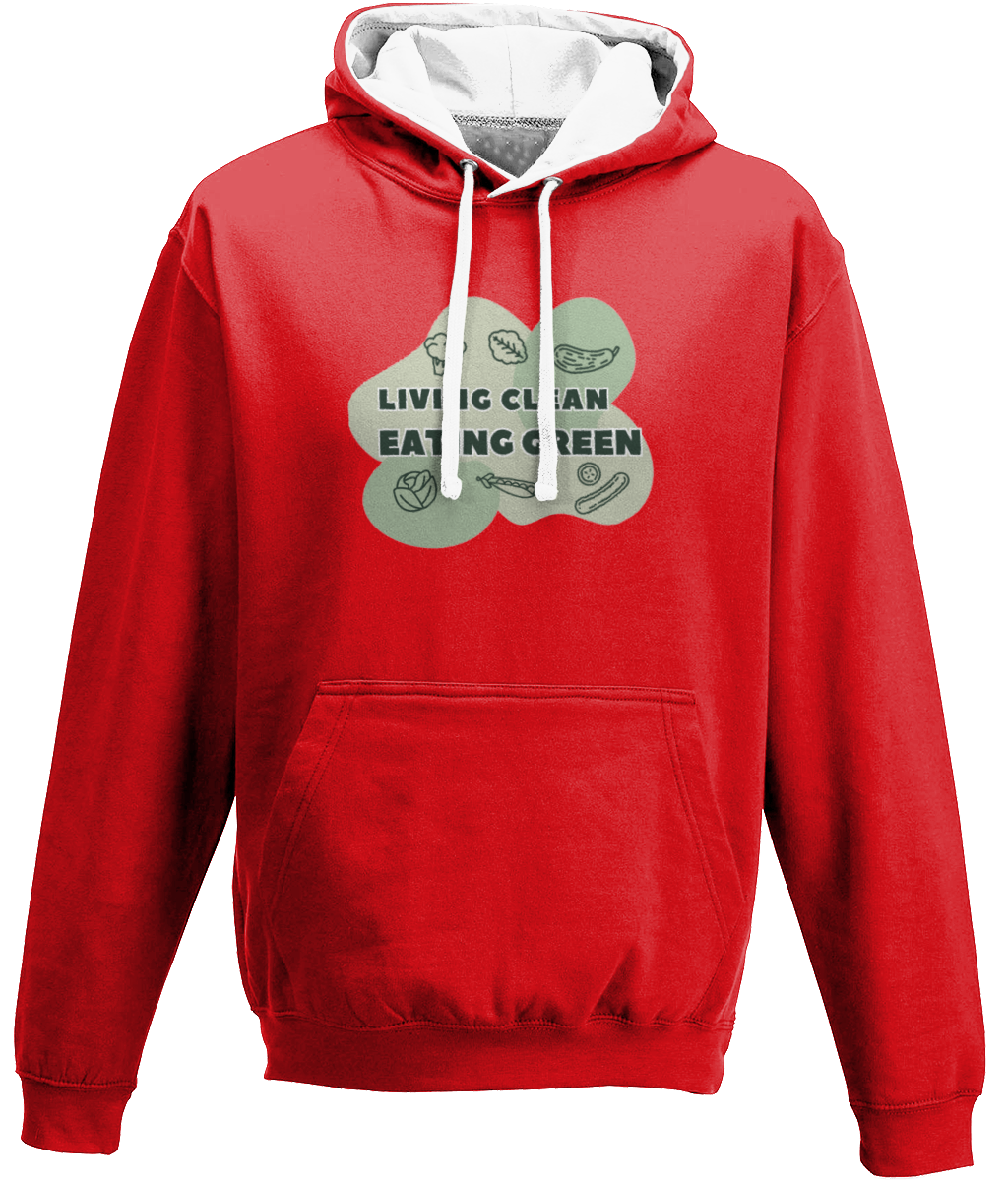 Living Clean Eating Green Hoodie