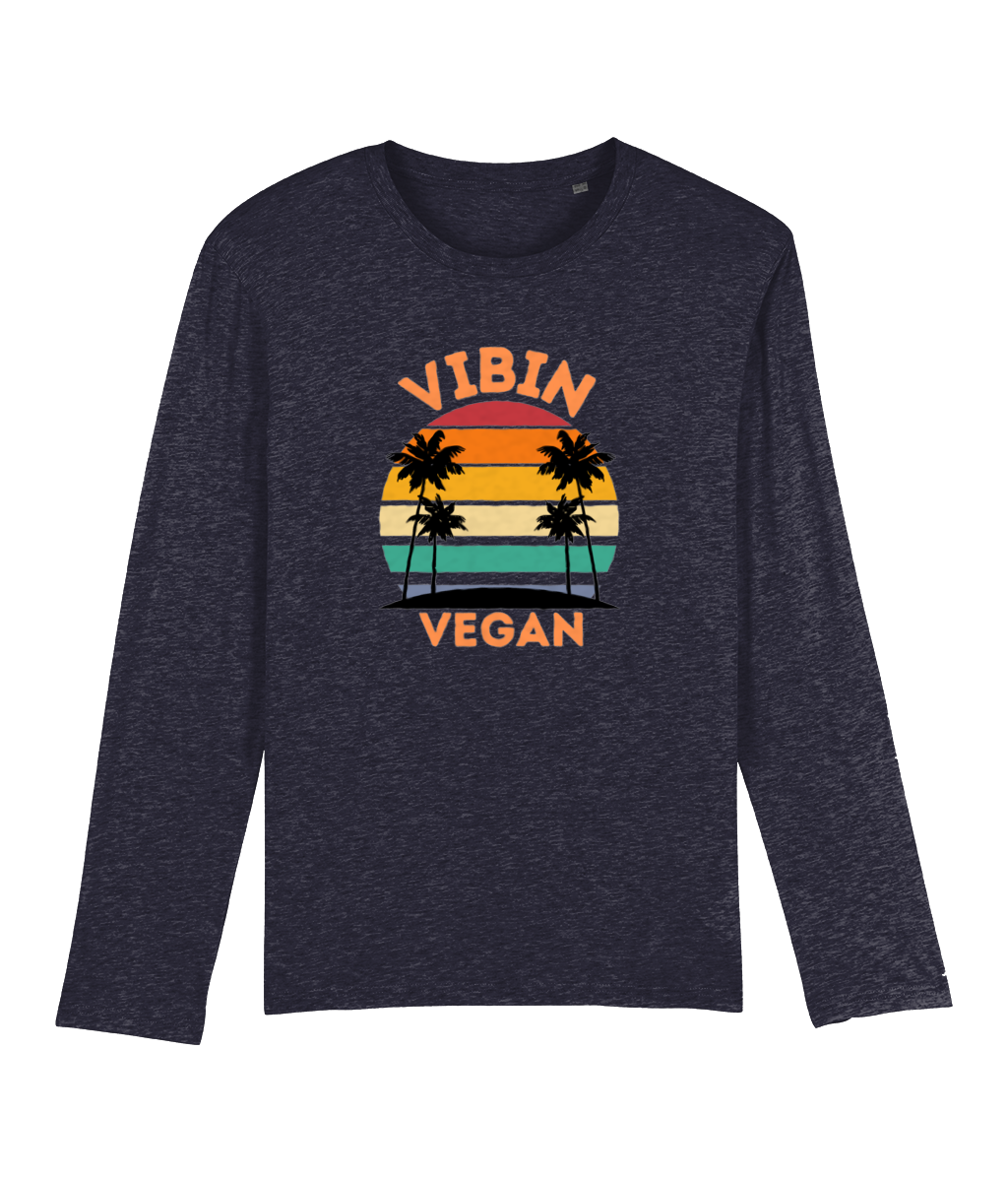 Vibin Vegan Men's Long Sleeve T-Shirt