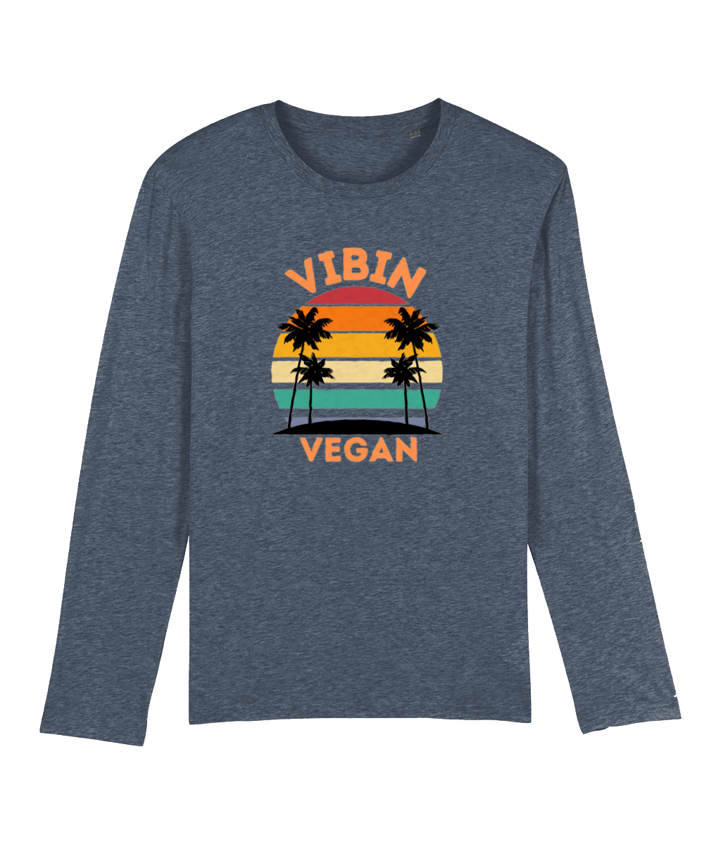 Vibin Vegan Men's Long Sleeve T-Shirt