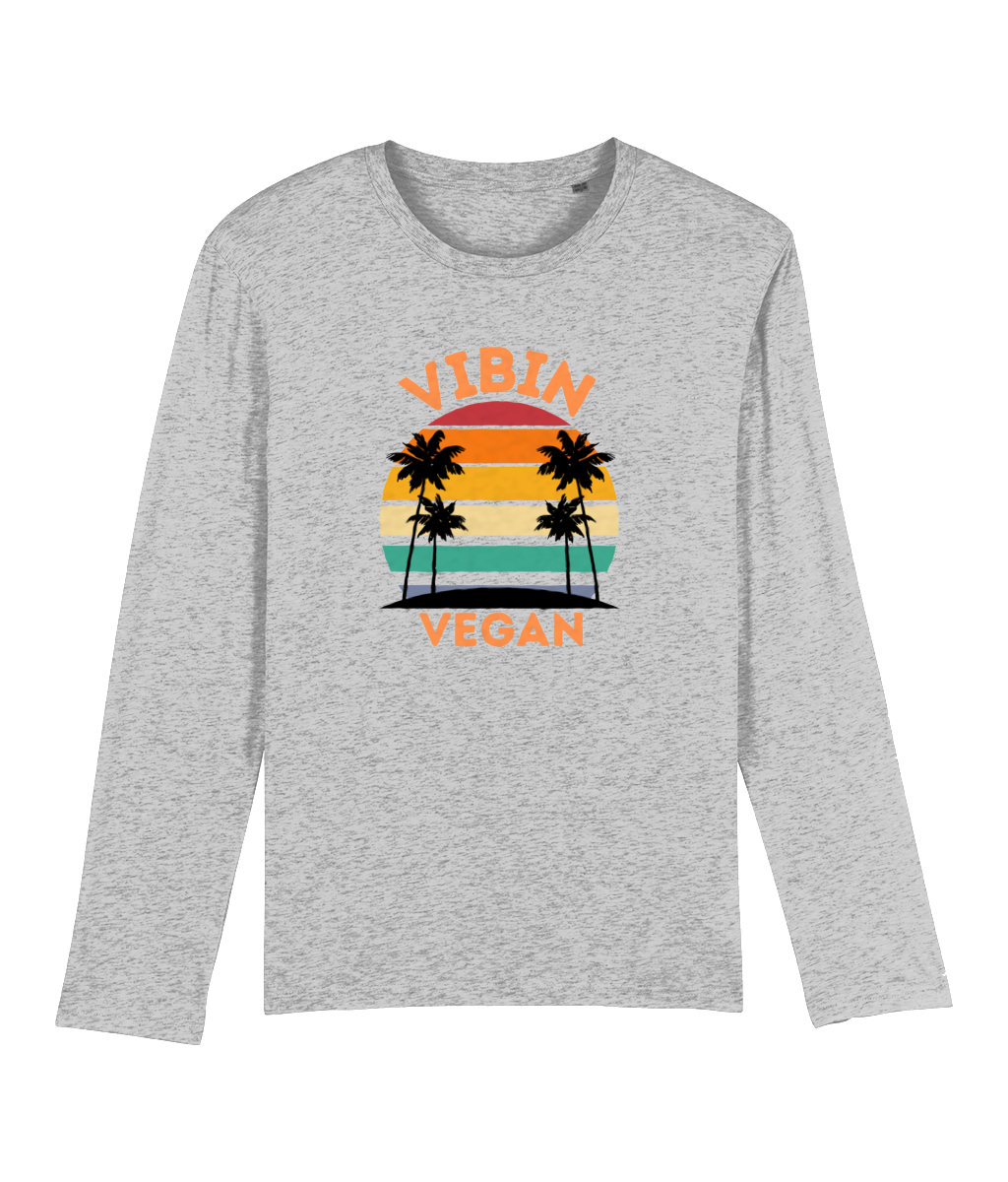 Vibin Vegan Men's Long Sleeve T-Shirt