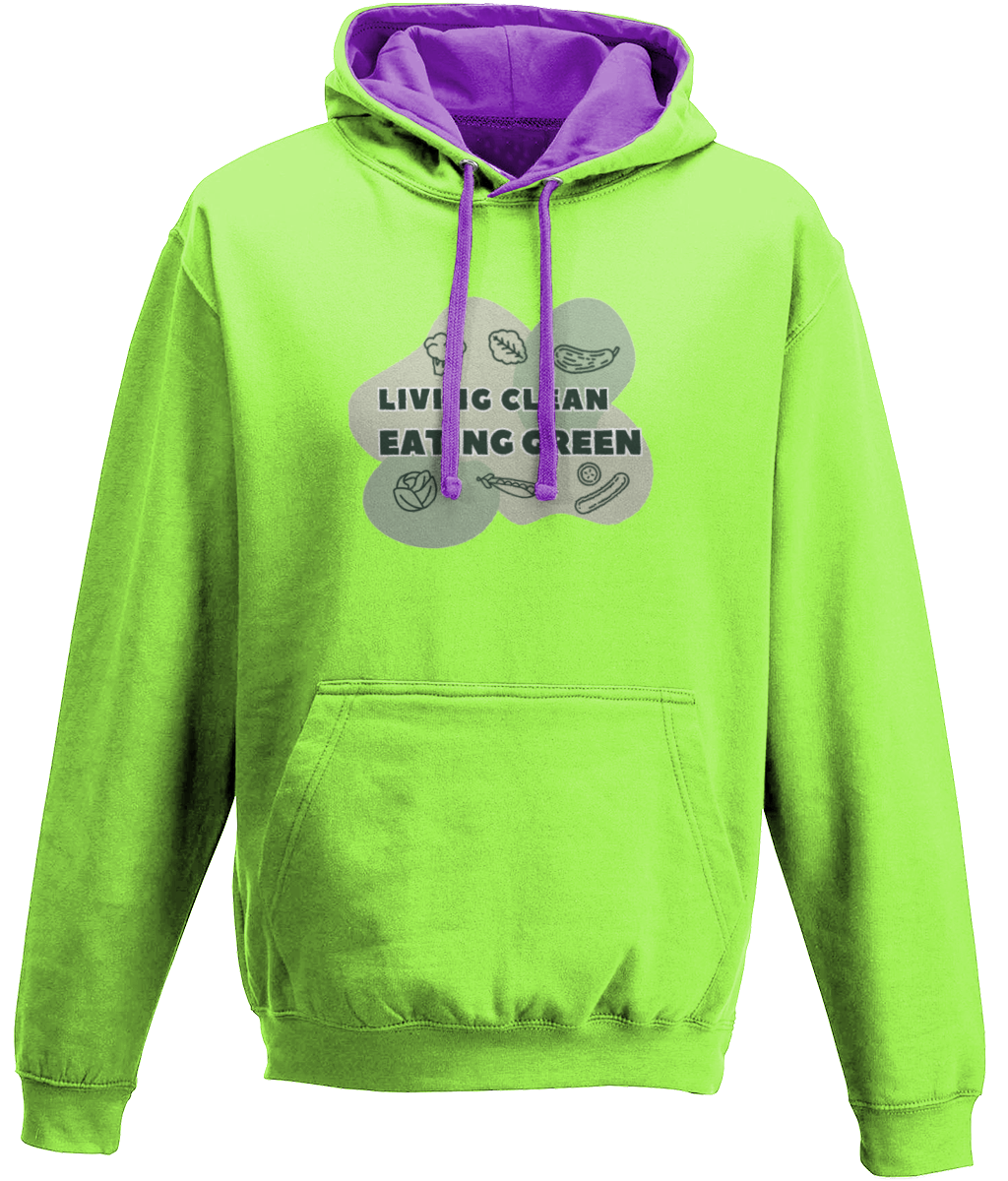 Living Clean Eating Green Hoodie