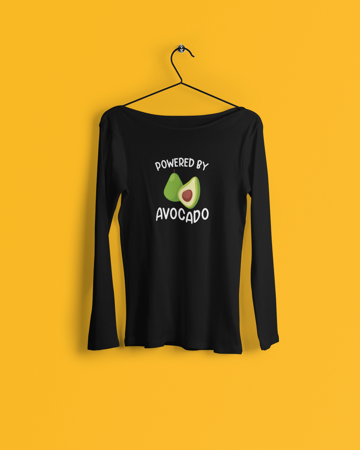 Powered By Avocado Women's Long Sleeve T-Shirt