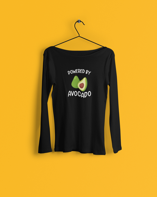 Powered By Avocado Women's Long Sleeve T-Shirt