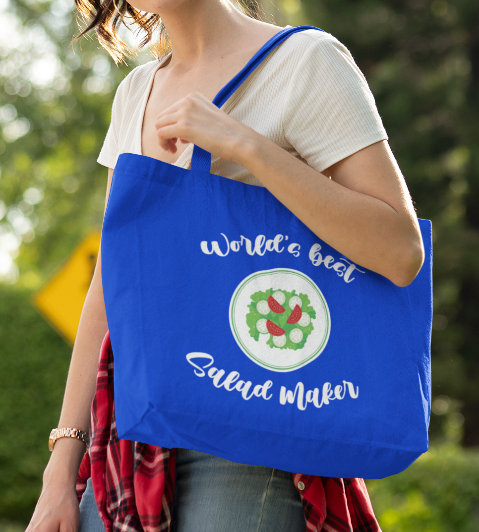 World's Best Salad Maker Organic Maxi Tote Bag