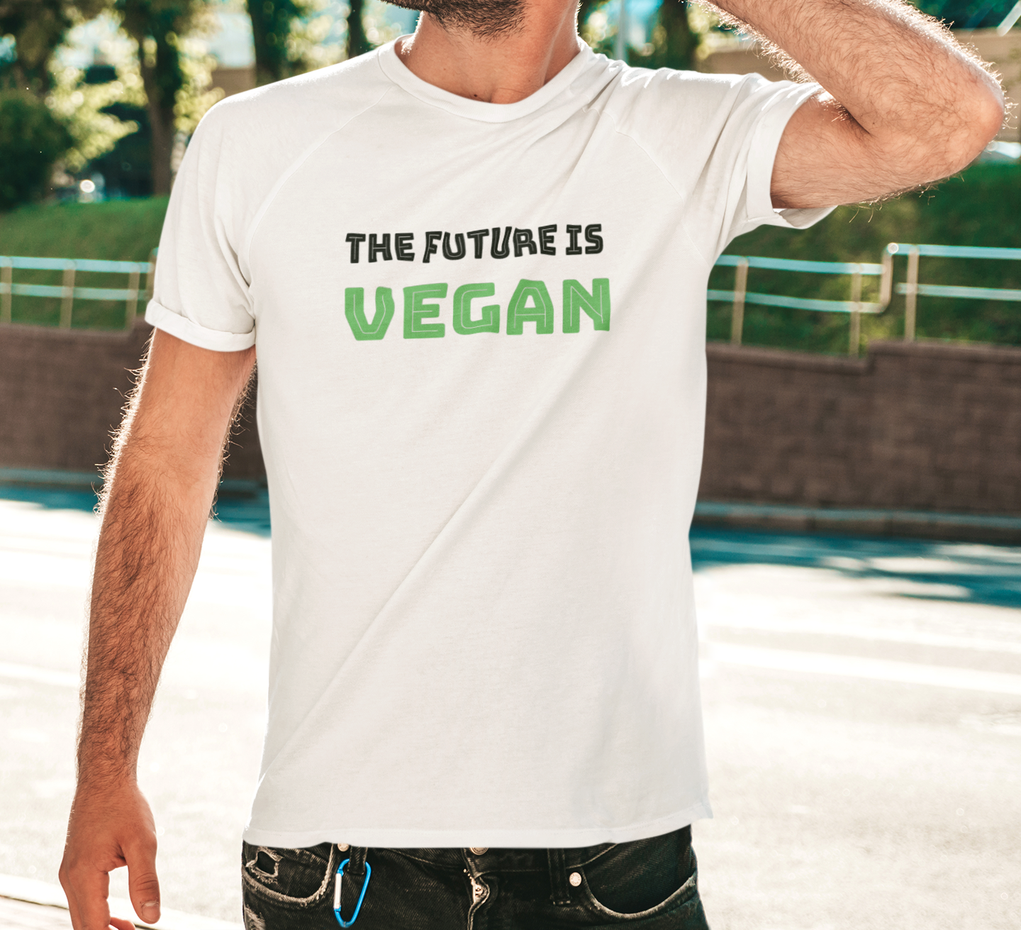 The Future Is Vegan Unisex Crew Neck T-Shirt