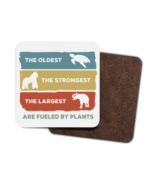Fueled By Plants Single Hardboard Coaster