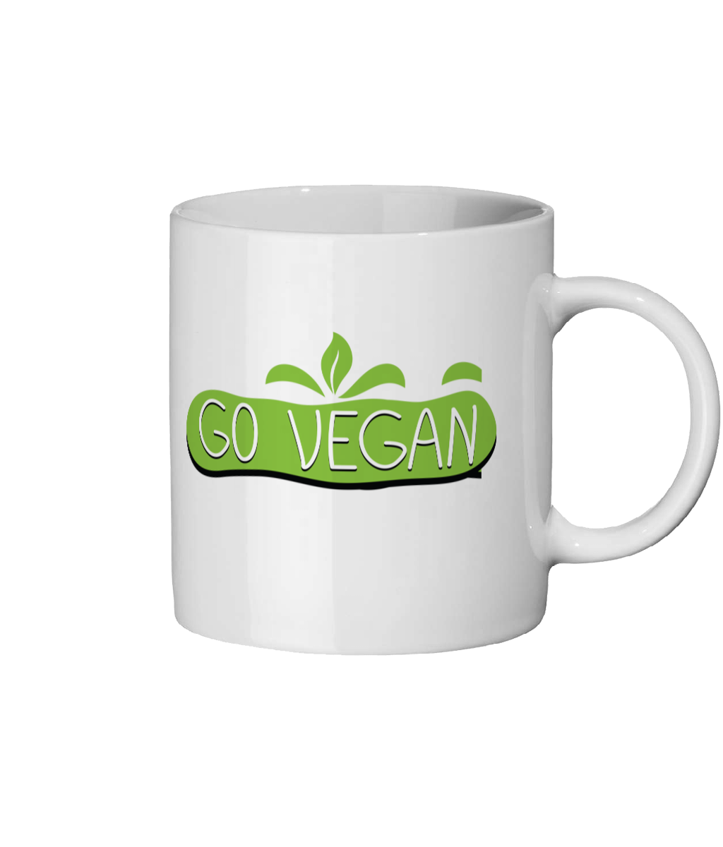 Go Vegan Ceramic Mug 11oz