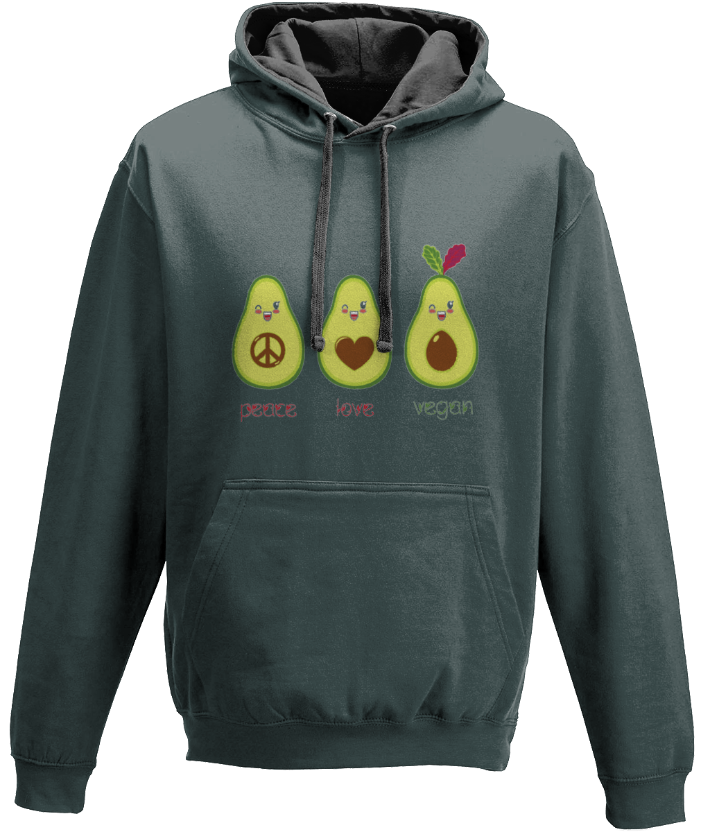 Peace Love Vegan Hoodie