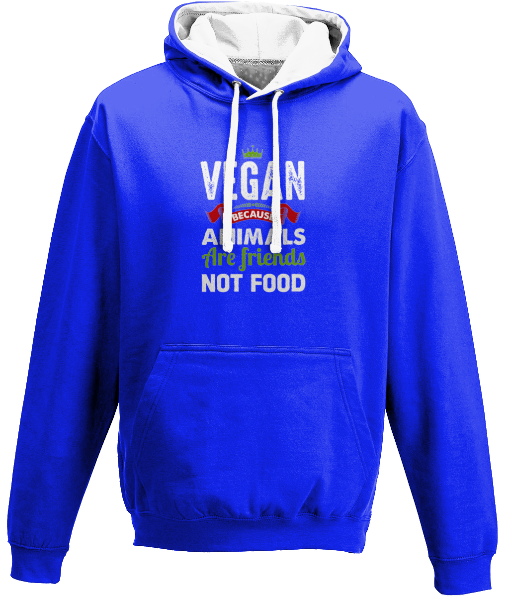 Vegan Because Animals Are Friends Not Food Hoodie