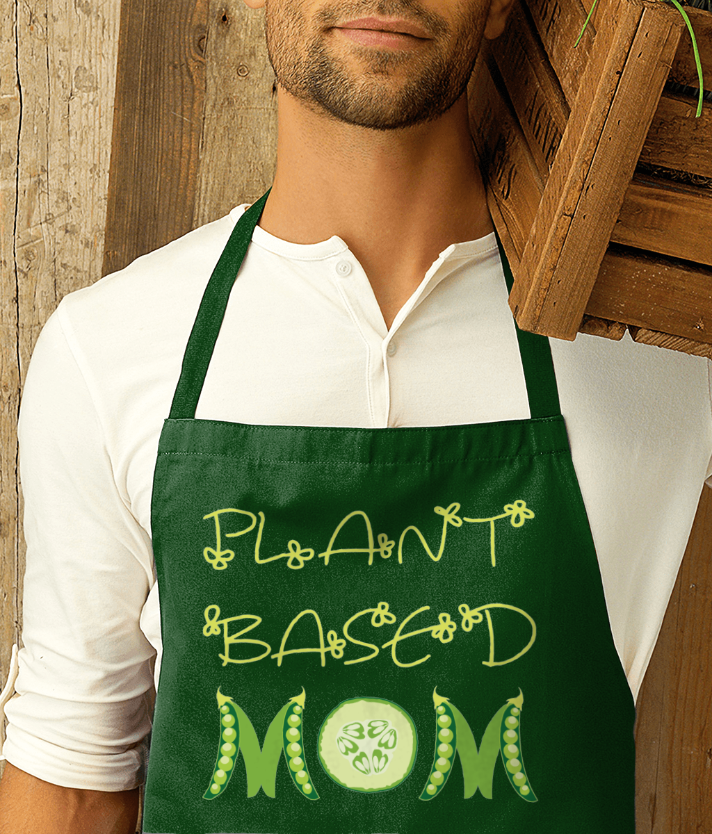 Vegan Apron Plant Based Mom