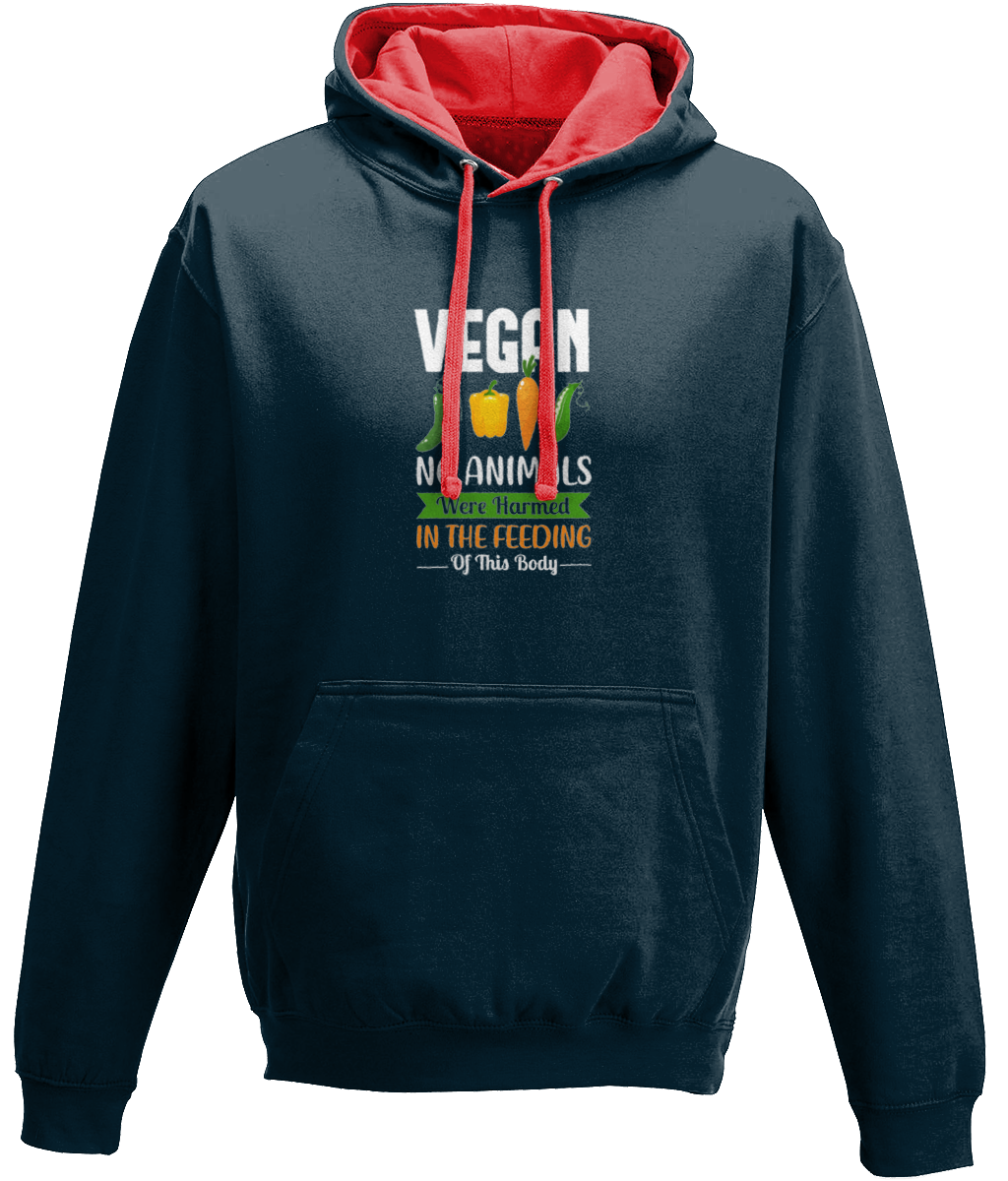 Vegan Hoodie No Animals Were Harmed In The Feeding Of This Body