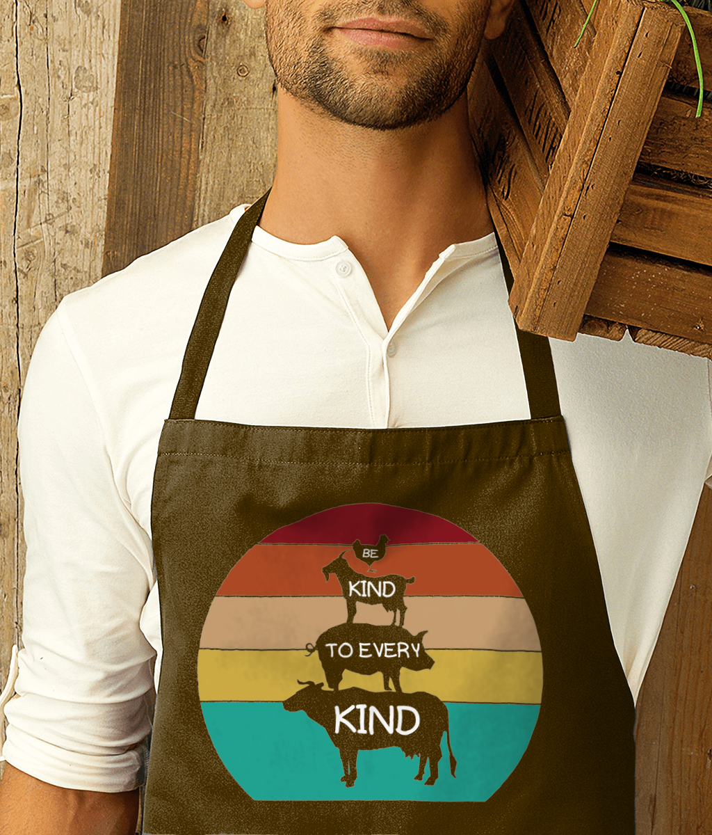 Be Kind To Every Kind Premier Cotton Apron. 