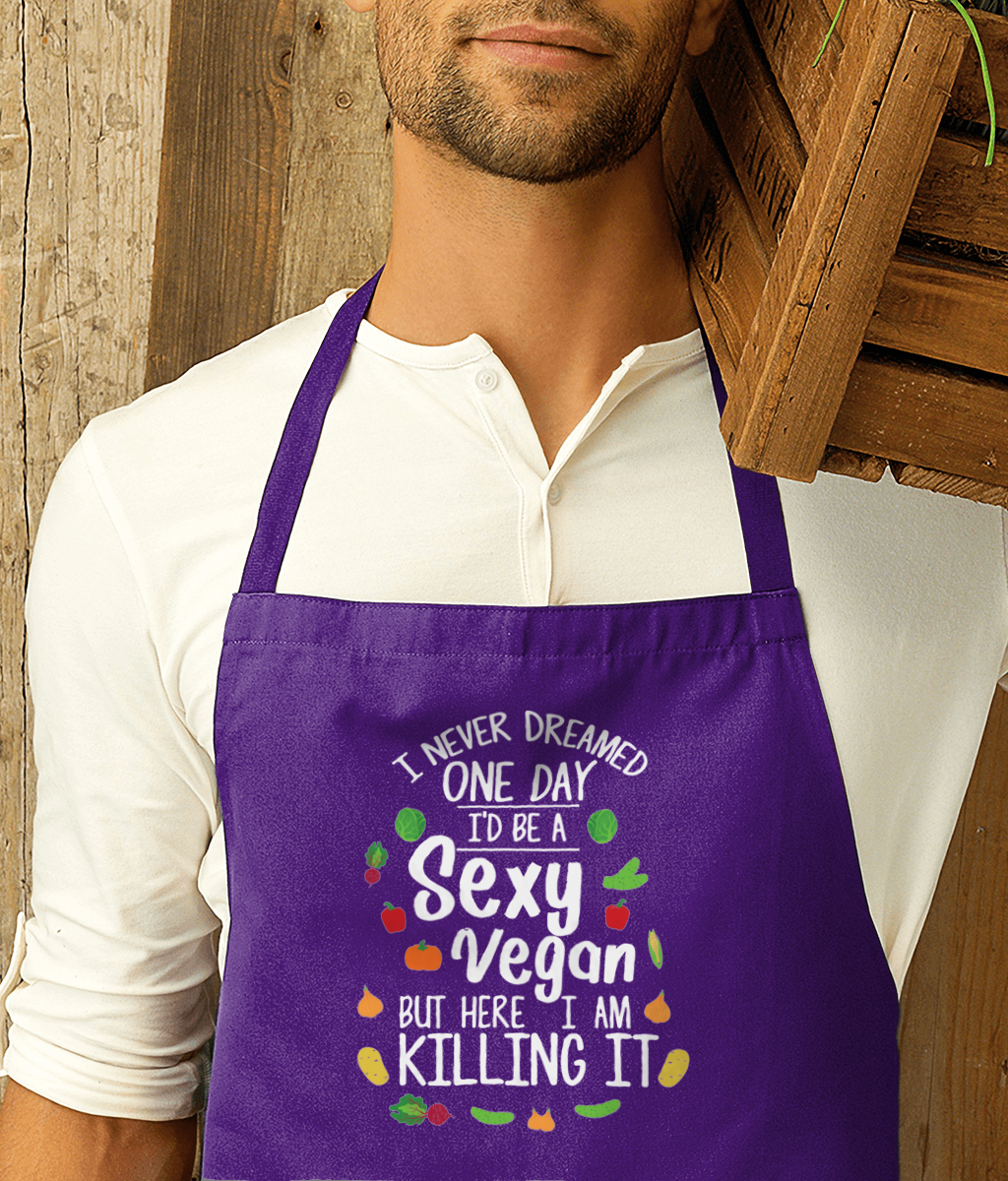 Vegan Apron I Am Killing It