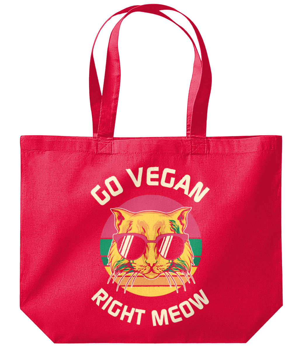 Go Vegan Right Meow Westford Mill Organic Maxi Tote