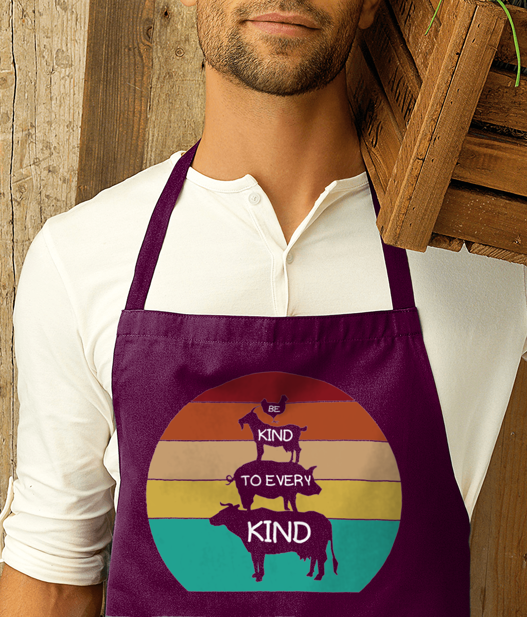 Be Kind To Every Kind Premier Cotton Apron. 