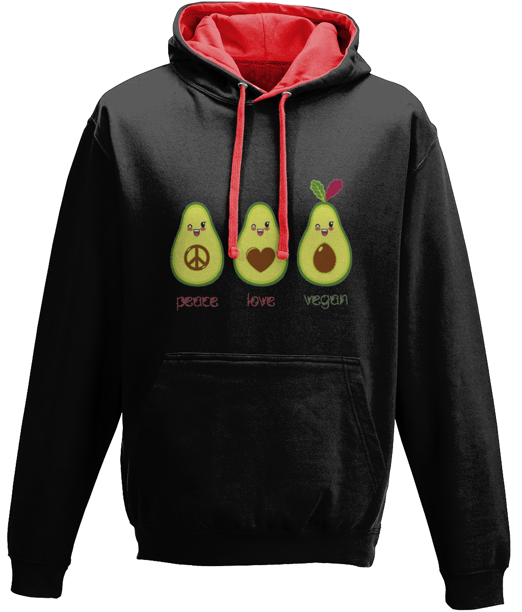 Peace Love Vegan Hoodie