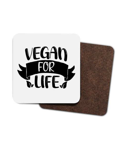 Vegan Fir Life Single Hardboard Coaster