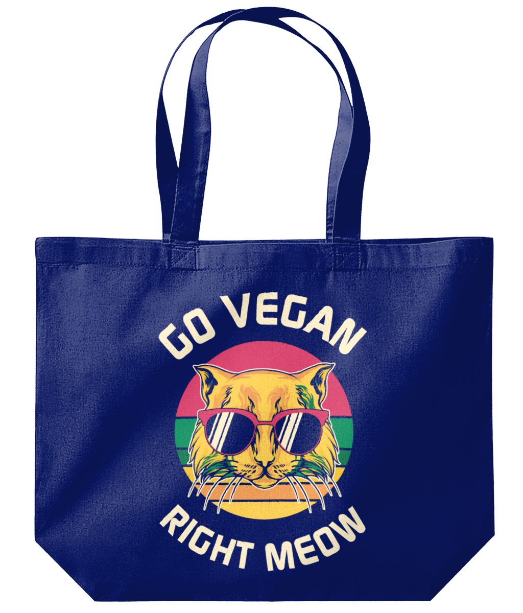 Go Vegan Right Meow Organic Maxi Tote Bag