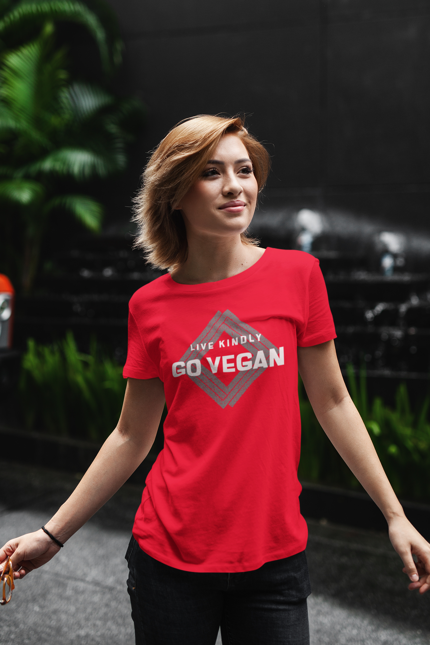 Vegan T-Shirt Live Kindly Go Vegan Unisex T-Shirt