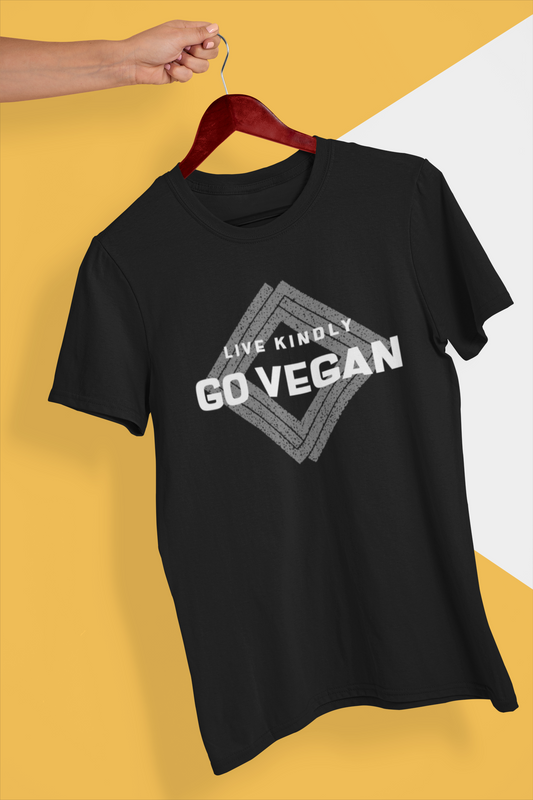Vegan T-Shirt Live Kindly Go Vegan Unisex T-Shirt