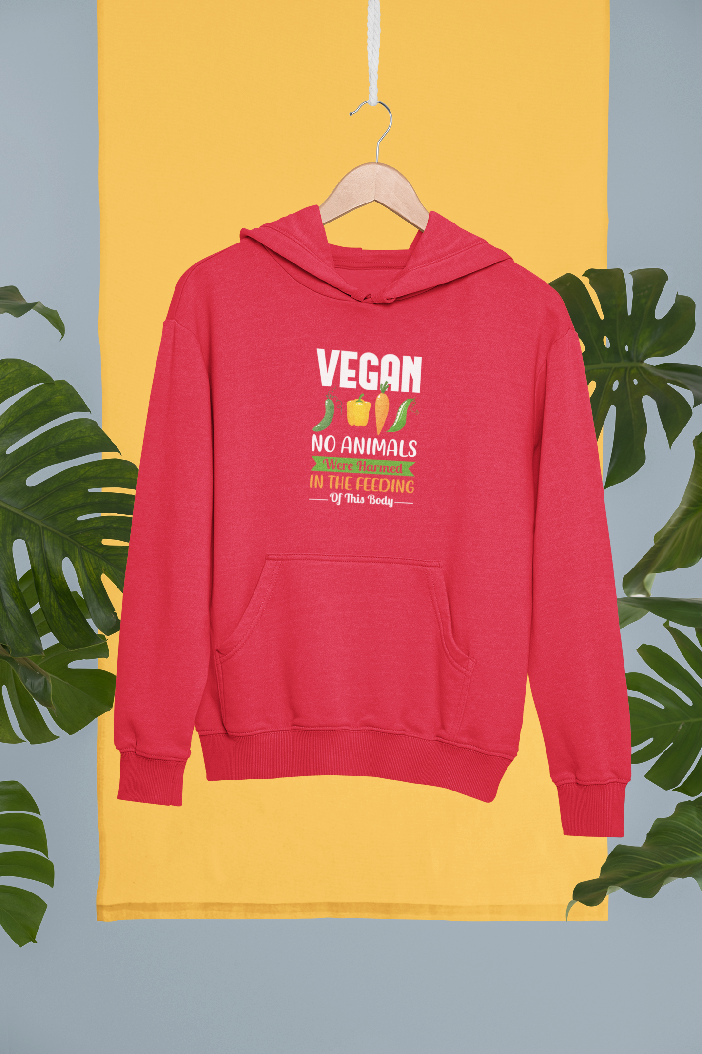 Vegan Hoodie No Animals Were Harmed In The Feeding Of This Body